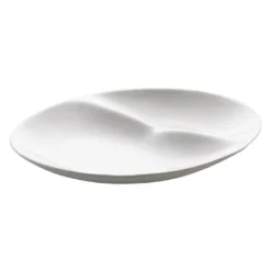 Shell desserttallerken 19,5x20,5x4 cm hvit