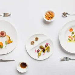 Shell desserttallerken 19,5x20,5x4 cm hvit