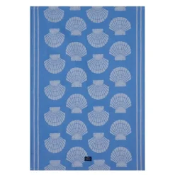 Shell jacquard kjøkkenhåndkle 70x50 cm blå/hvit