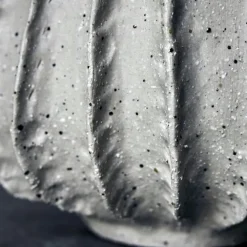 Shell potte 14 cm beige/grå