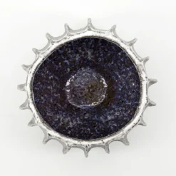 Shell potte 14 cm beige/grå