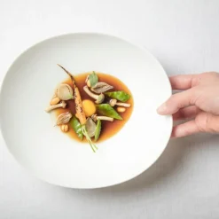 Shell salatskål 21,5x22x10 cm hvit