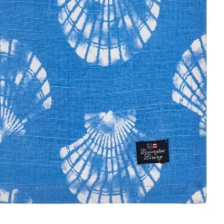 Shell serviett i bomull 50x50 cm blå/hvit