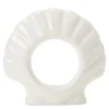 Shell stoneware serviettring 8 cm hvit