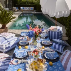 Shell stoneware serviettring 8 cm hvit