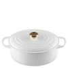 Signature oval støpejernsgryte 31 cm 6,3L white