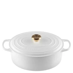 Signature oval støpejernsgryte 31 cm 6,3L white