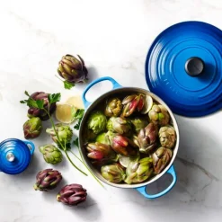 Signature rund støpejernsgryte 5,3L azure