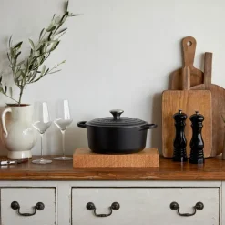 Signature støpejernsgryte rund 24 cm 4,2L matte black