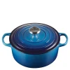 Signature støpejernsgryte rund 24 cm 4,2L azure