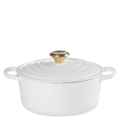 Signature støpejernsgryte rund 24 cm 4,2L white