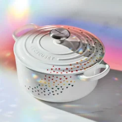 Signature støpejernsgryte rund 24 cm 4,2L loving white