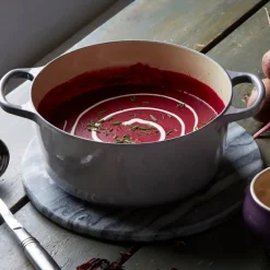 Signature støpejernsgryte rund 5,3L flint