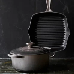 Signature støpejernsgryte rund 5,3L flint