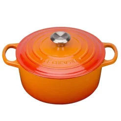 Signature støpejernsgryte rund 24 cm 4,2L volcanic