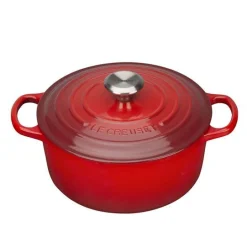 Signature støpejernsgryte rund 24 cm 4,2L cerise