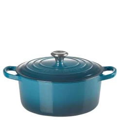Signature støpejernsgryte rund 24 cm 4,2L deep teal