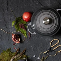 Signature støpejernsgryte rund 24 cm 4,2L flint