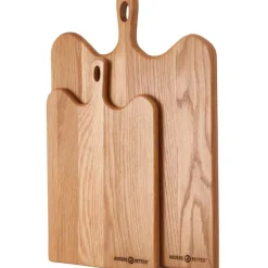 Signerat skjærebrett 36x23 cm eik