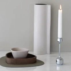 Silhouette lysestake 14,5 cm krom