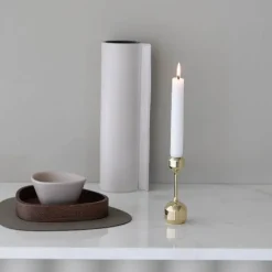 Silhouette lysestake 12 cm gullbelagt