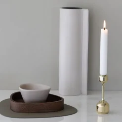 Silhouette lysestake 12 cm gullbelagt