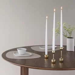 Silhouette lysestake 12 cm gullbelagt