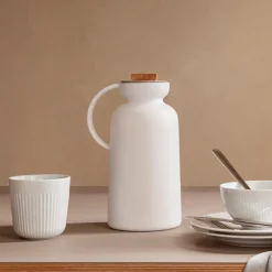 Silhouette termokanne 1L hvit