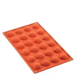 Silikonform halvkule 24 stk 3x1,5 cm