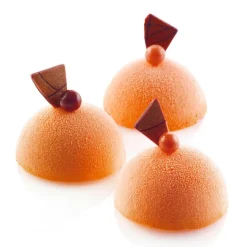 Silikonform halvkule 8 stk 5x2,5 cm