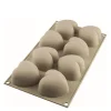 Silikonform hjerte 8 stk 6,3x6,5x3,9 cm