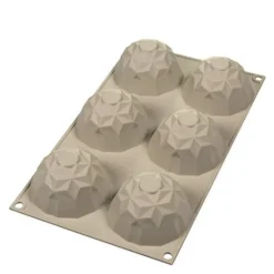 Silikonform mini Gemma 6 stk 6,8x4,2 cm