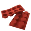 Silikonform sylinder 8 stk 6x3,5 cm