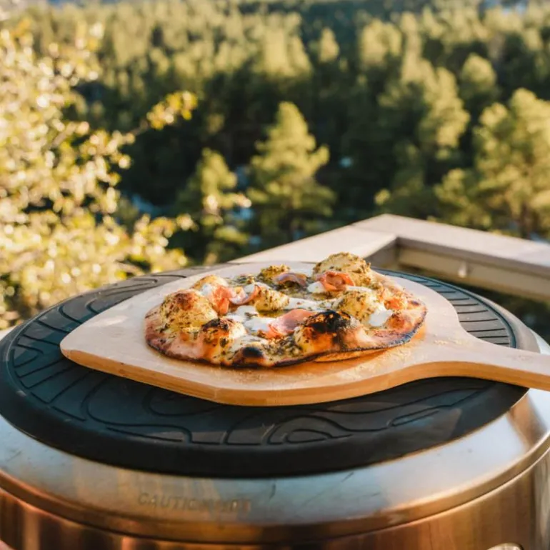 Silikonmatte til pizzaovn svart