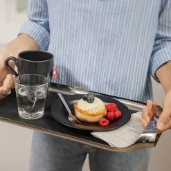 Silikonmatte til stålbrett svart