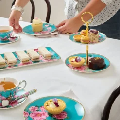 Silk Road kakefat 19x23,5 cm blå