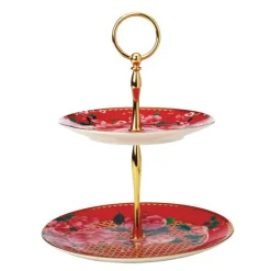 Silk Road kakefat 19x23,5 cm rød