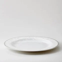 Silver Paisley rundt fat 32 cm