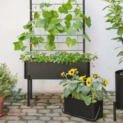 Simply Grow balkongkasse 20x42x20 cm svart