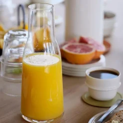 Singles glassbrikker m/ holder 6 stk 10 cm leek green