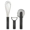 Singles kjøkkenredskapsett 3 deler svart