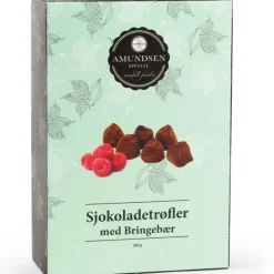Sjokoladetrøfler m/bringebær