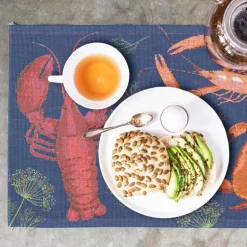 Skaldjursfest bordbrikke 35x48 cm