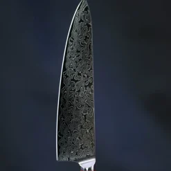 Skarp kokkekkniv 20 cm stål/tre