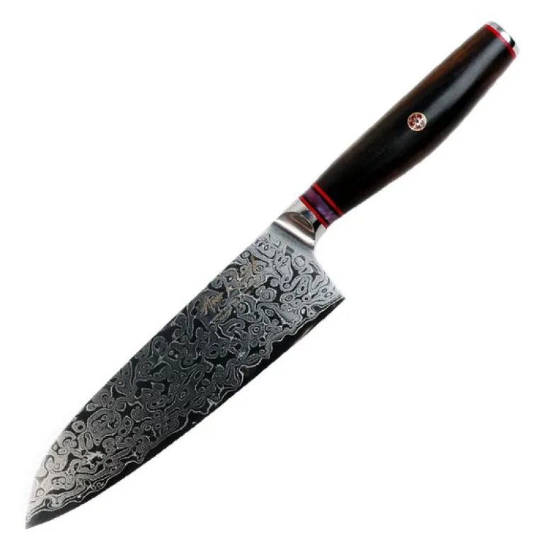 Skarp santokukniv 17,8 cm stål/tre