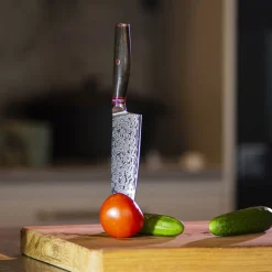 Skarp santokukniv 17,8 cm stål/tre