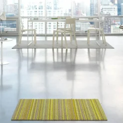 Skinny Stripe dørmatte 61x91 cm citron