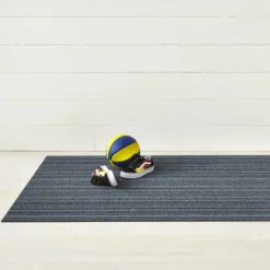 Skinny Stripe dørmatte 46x71 cm blue