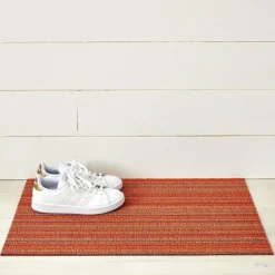 Skinny Stripe dørmatte 46x71 cm orange