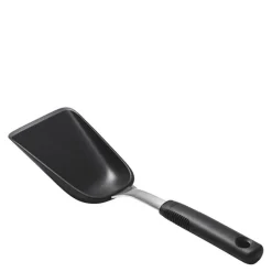 Skje til stekebrett 29 cm svart/stål